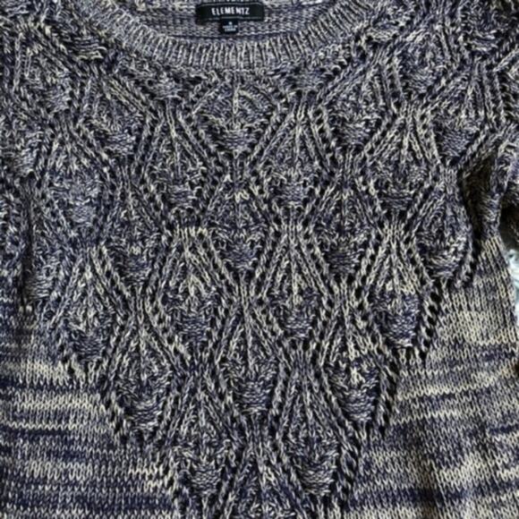 Elementz heathered space dyed unique sweater - Picture 7 of 7